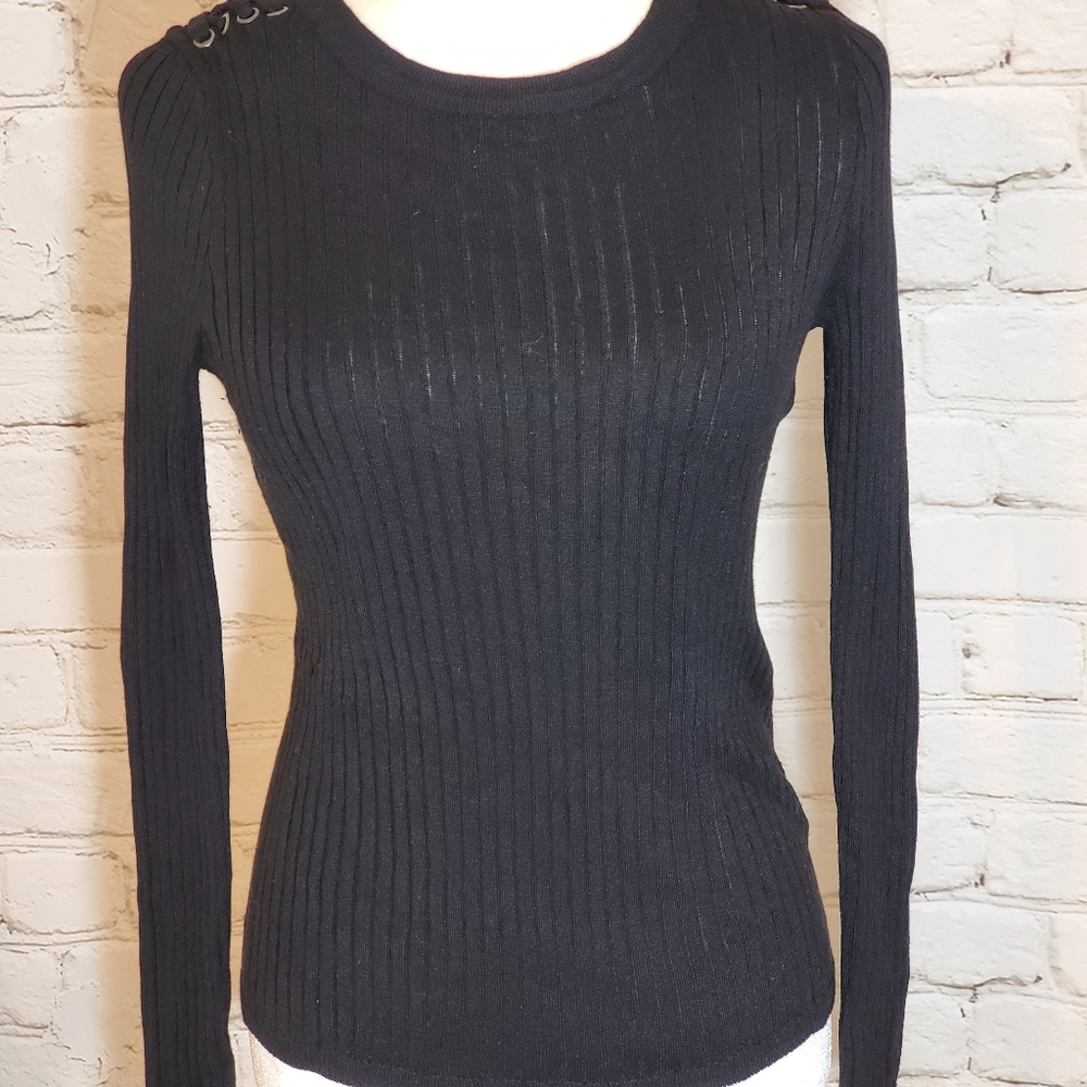 Black Pink Republic Long Sleeve Sweater Top